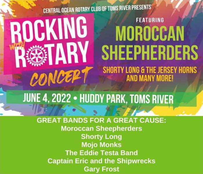 Rocking with Rotary Concert Flyer for June 4, 2022