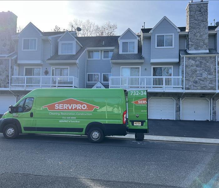 Water Damage Cleanup at a Towm Home in Toms River by SERVPRO of Toms River